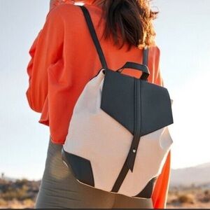 Deux Lux Mini Backpack Canvas and Vegan Leather